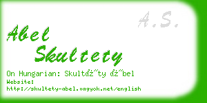 abel skultety business card